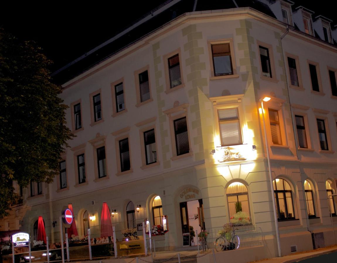 Traditionsgasthaus Goldener Loewe Riesa Restaurant & Pension Exterior foto